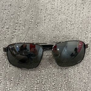 Ray Ban Polarized Mens silver/gunmetal sunglasses